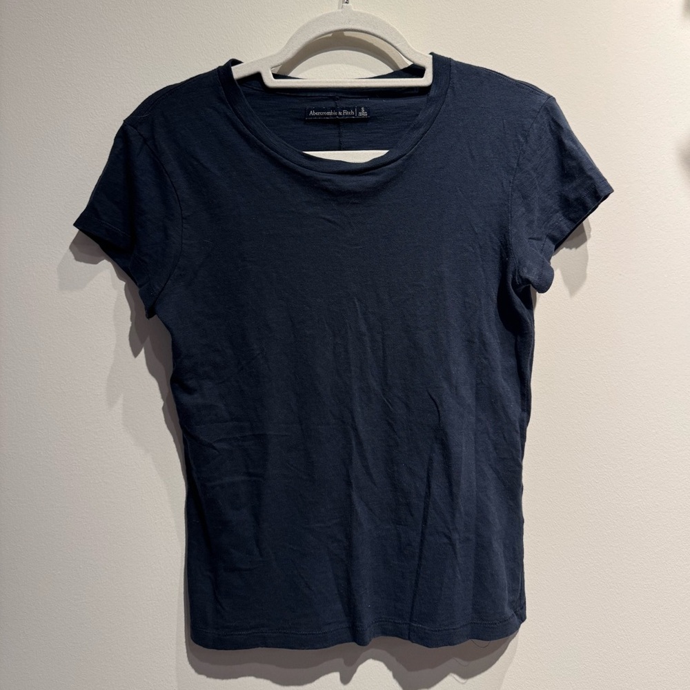 Abercrombie & Fitch Dark Blue Short Sleeve Tee